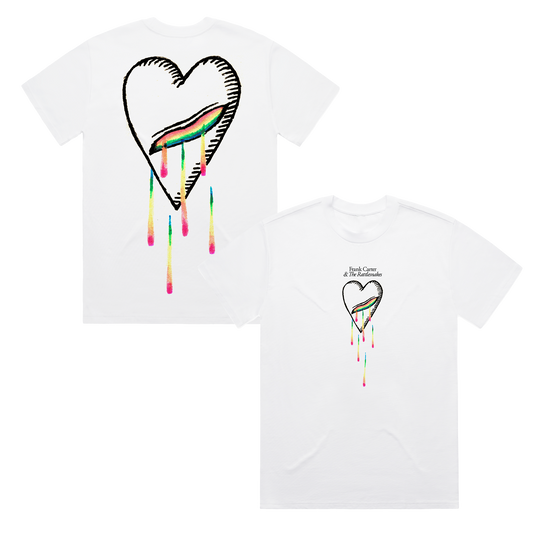 BLEEDING HEART WHITE TEE