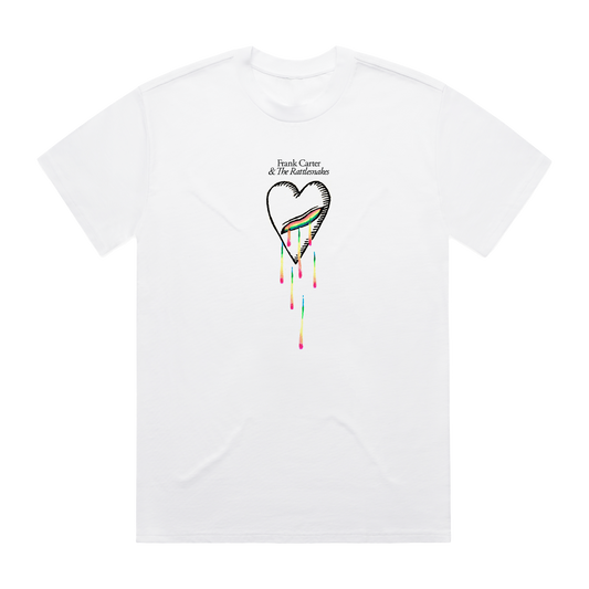BLEEDING HEART WHITE TEE