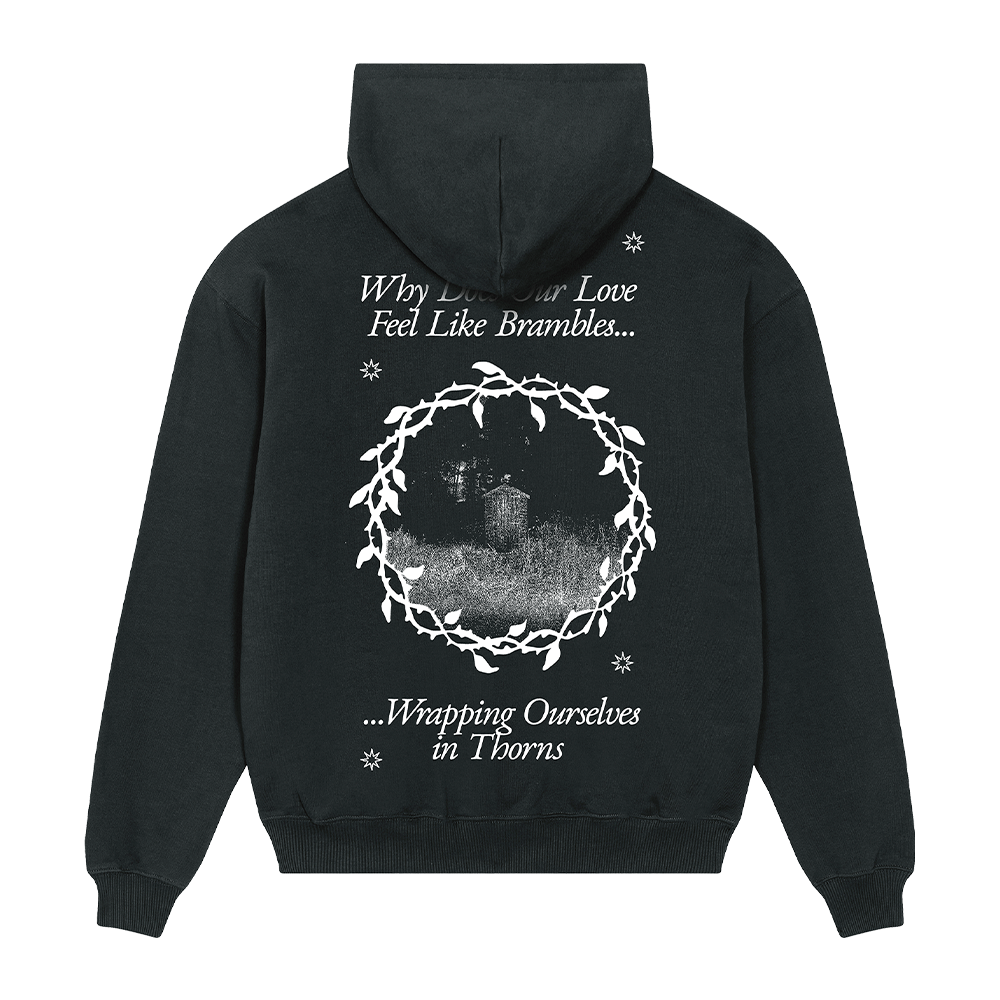 Love Like Brambles | Black Pullover Hoodie